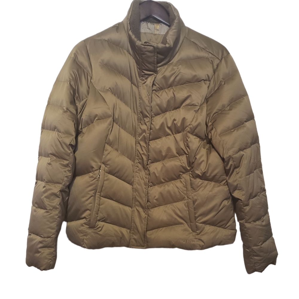 Eddie Bauer women's Goose down Quilted Puffer jacket size XL